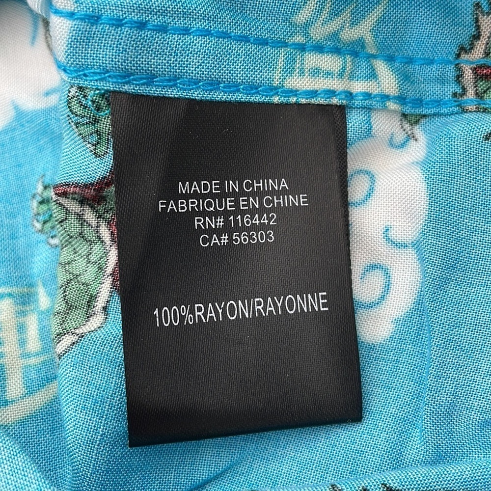 Men’s Empyre Button Down Short Sleeve Collared Dress Shirt With Dragons XL - Picture 12 of 16